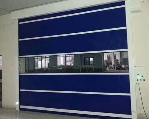 地庫口快速卷簾門(mén)安裝案例