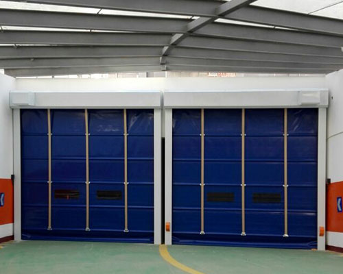 地庫口快速卷簾門(mén)安裝案例